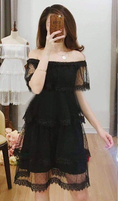 Đầm lưới tầng dự tiệc sang chảnh | BigBuy360 - bigbuy360.vn