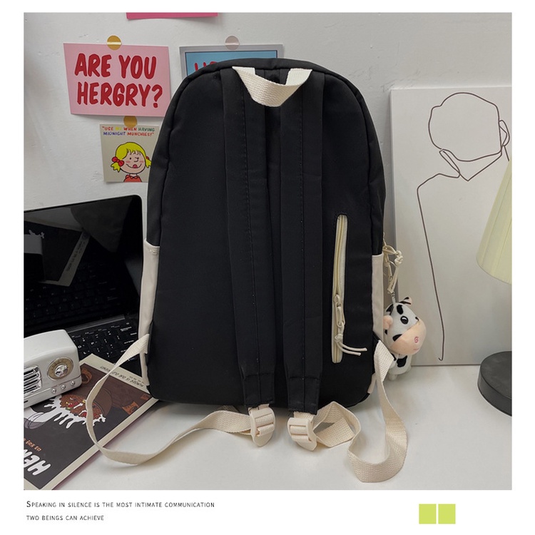 Balo ulzzang nữ đi học chống thấm nhiều ngăn STUDY19