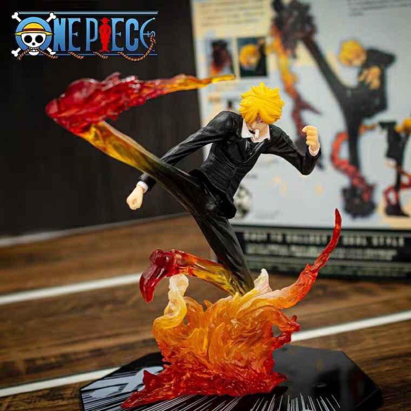 [Đồng giá 130k] Mô hình nhân vật one piece ace luffy sanji hiệu ứng full box