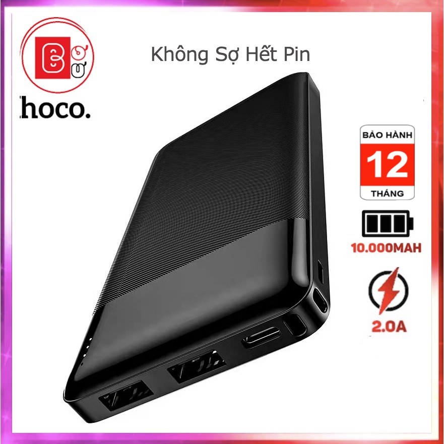 [Bh 12Th] Sạc Dự Phòng Hoco J72 10.000mah CHÍNH HÃNG Có Tích Hợp Đèn Led Pin Sạc dự Phòng Dự Phòng-Bơ Bư