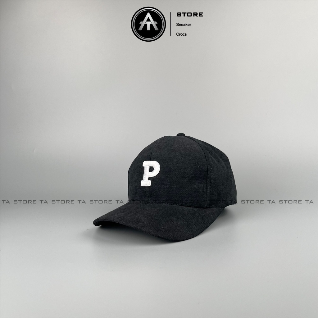 Mũ lưỡi trai P thêu Ta Store thời trang, phong cách nón kết nữ Hàn Quốc cao cấp