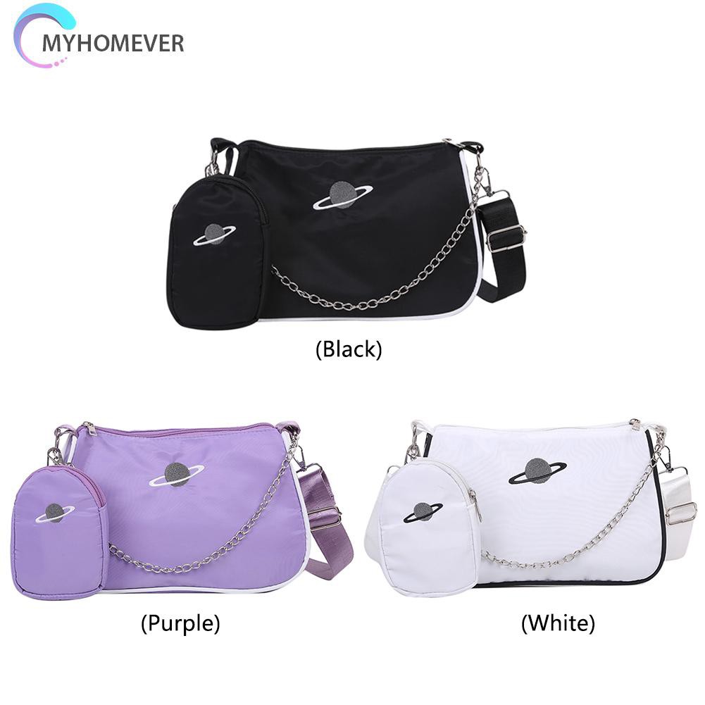 Túi Đeo Chéo  Vải Nylon Khóa Kéo Thời Trang Cho Nữ