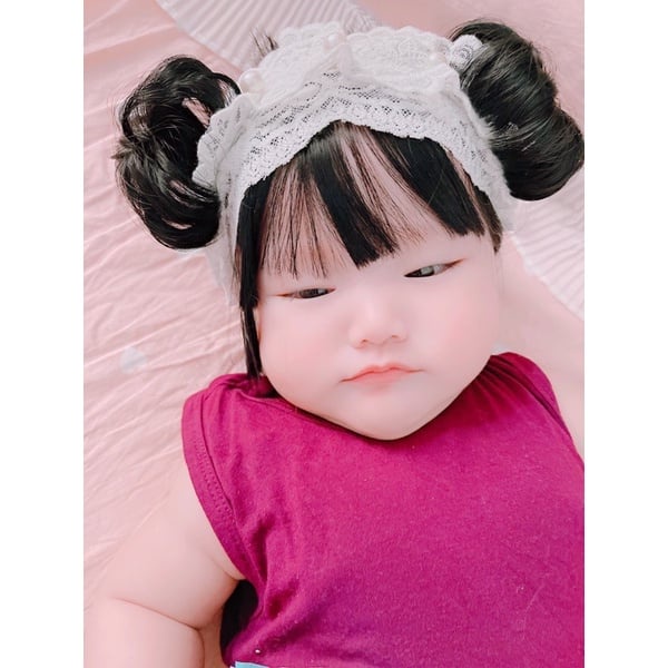 Mẫu băng đô ren trắng