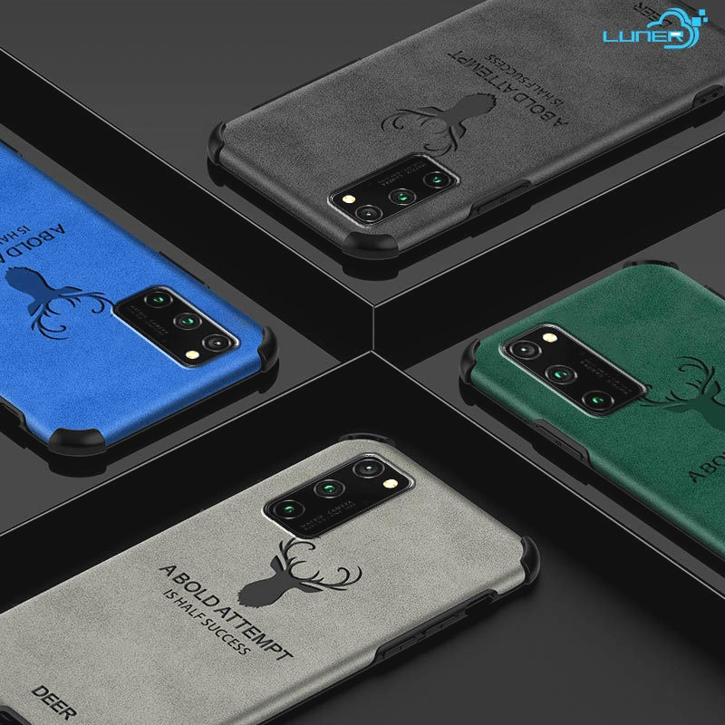 Ốp lưng silicone TPU phối da hình con hươu cho Huawei P20 P30 P40 Pro P30 P40 Lite P40ProPlus P20Pro P30Pro P40Pro