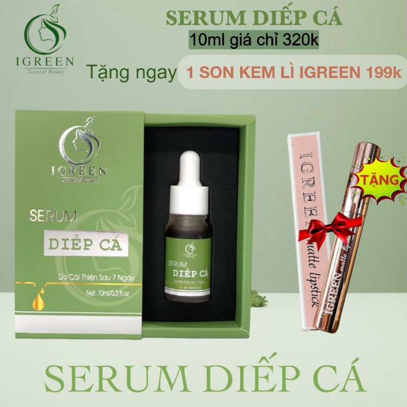 Serum Diếp Cá Igreen đánh bay mụn