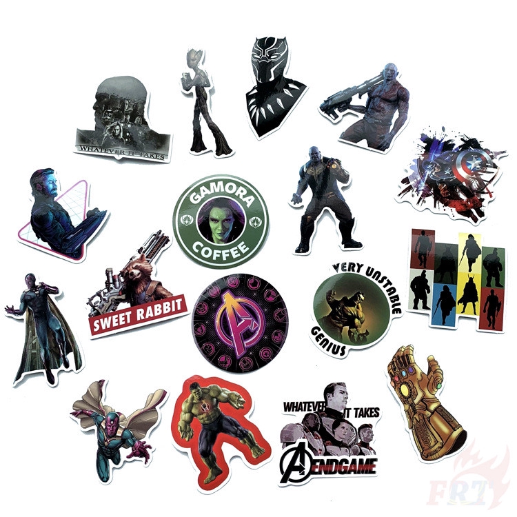 ❉ Marvel Giấy và decal dán tường ❉100Pcs Superhero &amp; Thanos Fashion Mixed Doodle Stickers