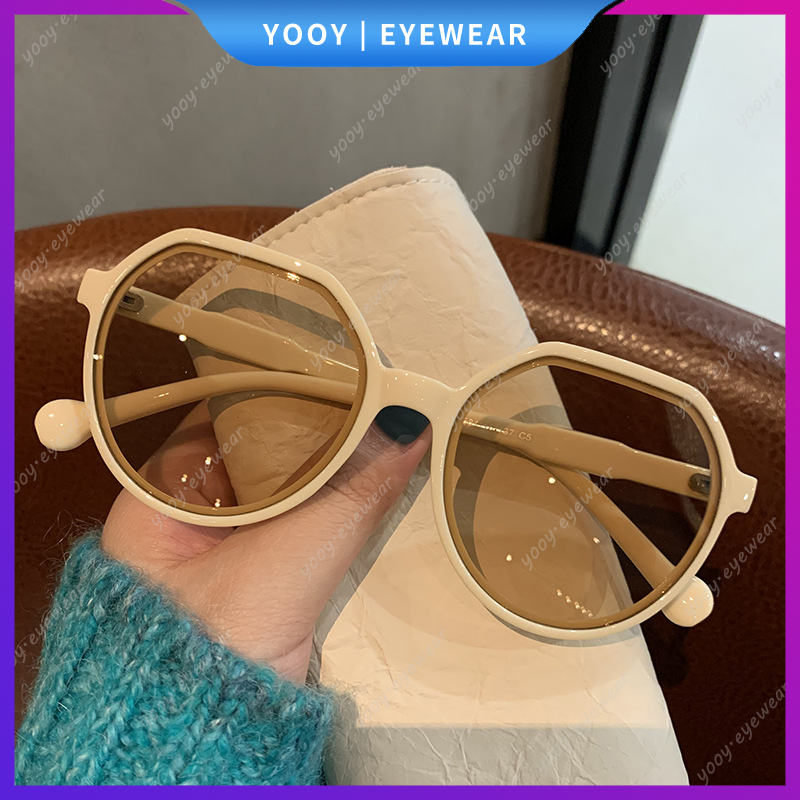 Kính Mát Thời Trang Gọng Lớn Phong Cách Retro Cho Nữ
