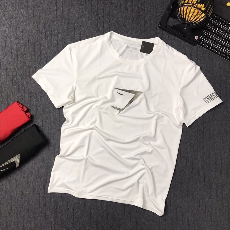 Áo thun nam ôm body DO GYM SHOP logo thêu, thun lạnh 4 chiều