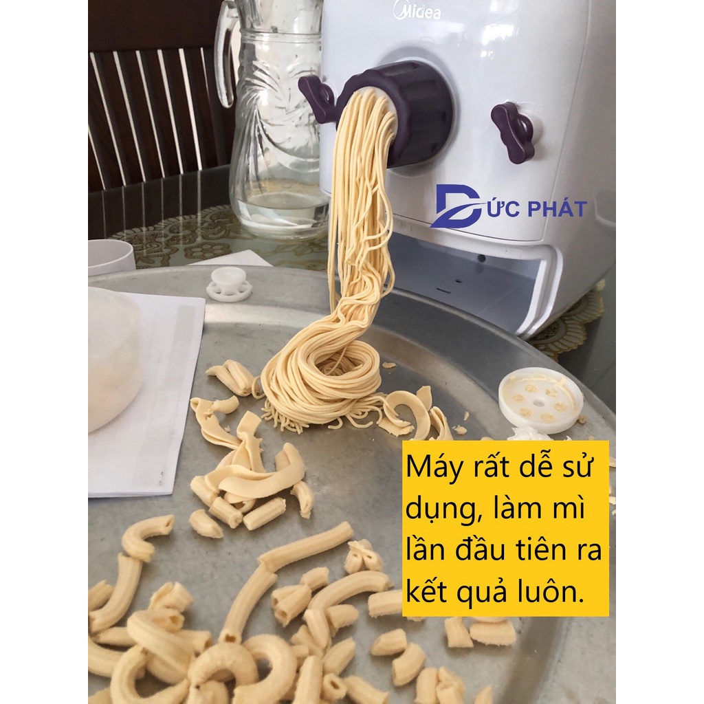 Máy làm mì máy làm bún máy làm mỳ tươi Midea có hướng dẫn tiếng Việt và tặng công thức làm các món mì