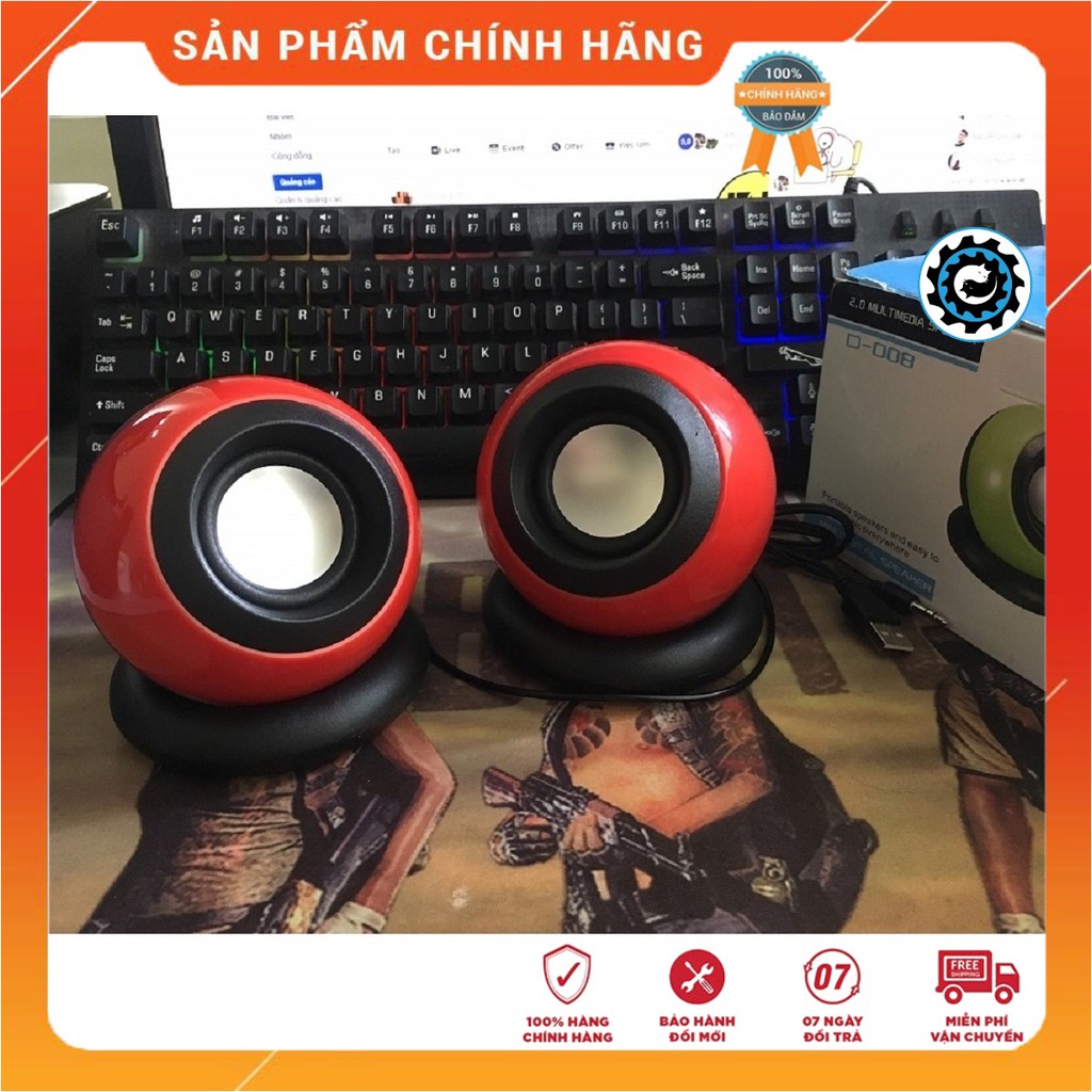 Loa Vi Tính, Loa Máy Tính  2.0 D08L Mini Âm Thanh Chất Lượng – BH 6 Tháng (Giao Màu Ngẫu Nhiên) | BigBuy360 - bigbuy360.vn