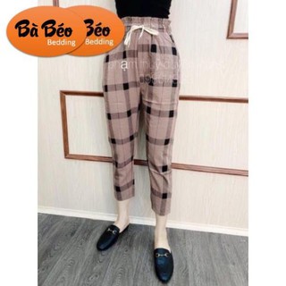 Quần đũi kẻ dáng baggy lỡ