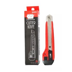 Dao rọc giấy siêu sắc, chống va đập chống trượt, cắt giấy rọc băng keo bìa carton SDI 0423- Tặng kèm 2 lưỡi thay thế