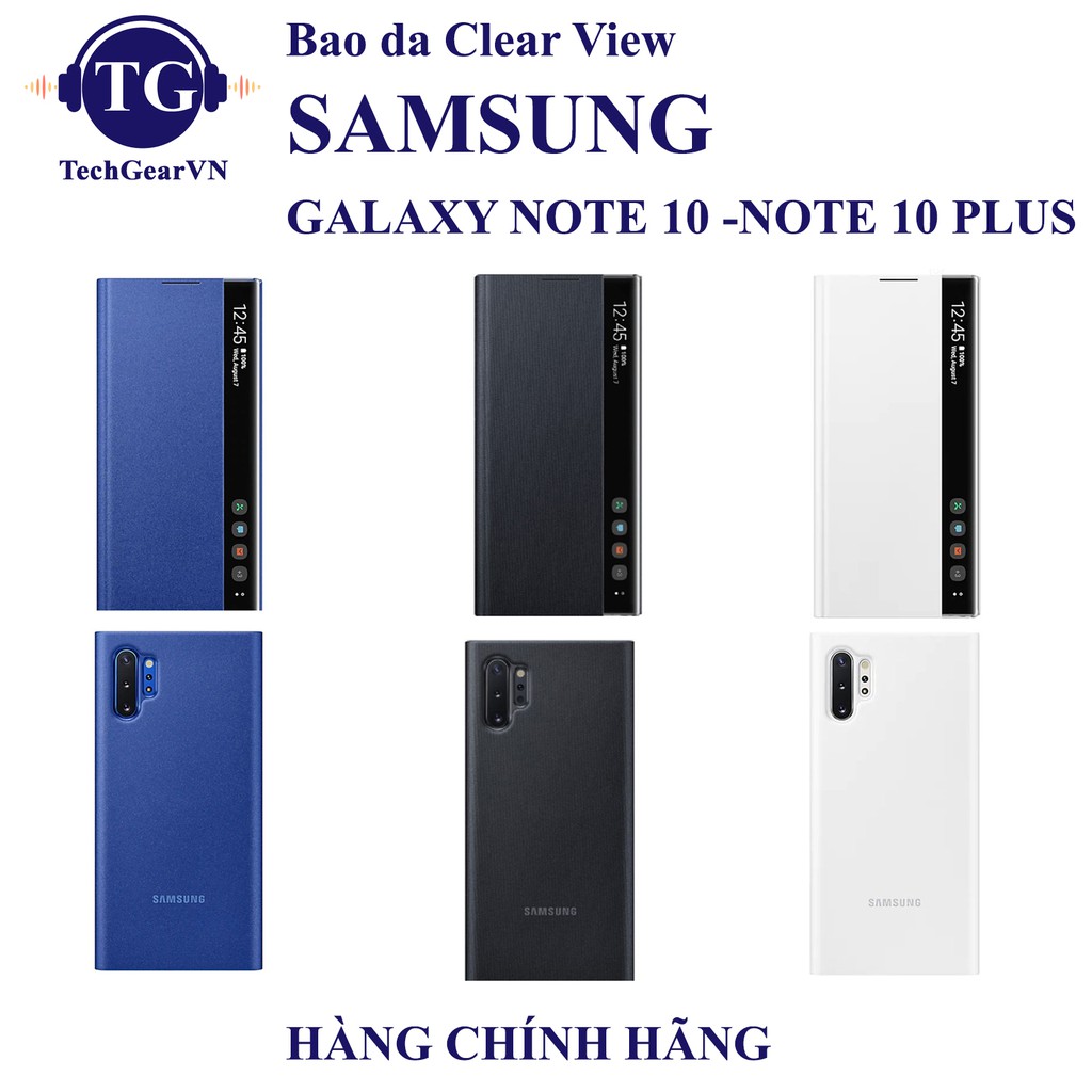 [Mã ELMS5 giảm 7% đơn 300K] Bao da ClearView Samsung Galaxy Note 10/Note10 Plus