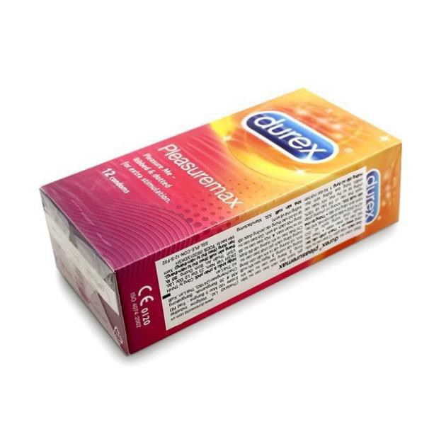 (AUTH 2021) Bao cao su Durex Pleasuremax hộp 12 chiếc bcs gân gai  tạo cảm xúc mãnh liệt Sói.official