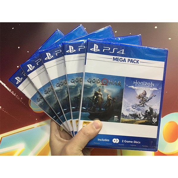 Đĩa game PS4 Mega Pack God Of War + Horizon Zero Dawn CE