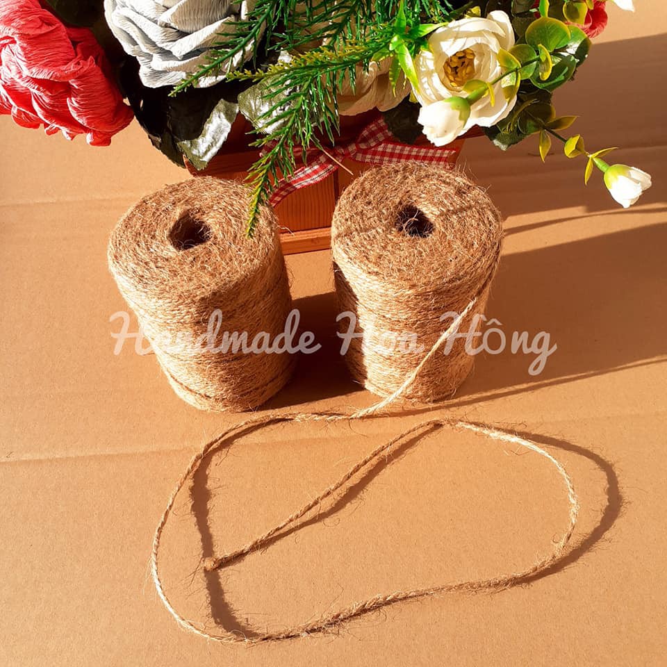 5 mét dây thừng 2mm / dây bố/ dây gai_ Dùng để trang trí nhà _ treo ảnh _ quấn lọ - phụ kiện handmde _ DIY