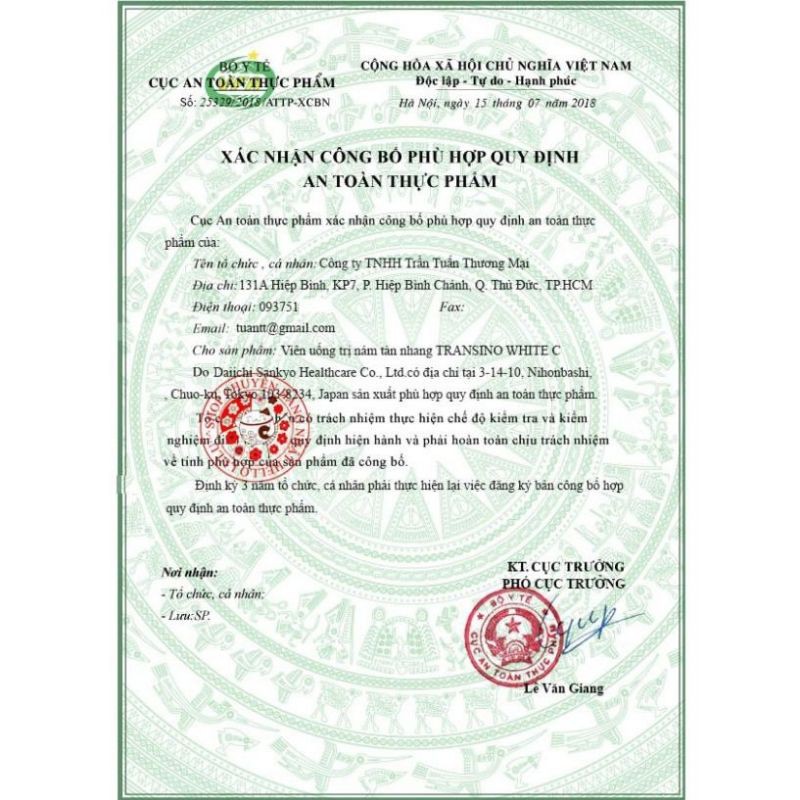 Viên uống trắng da Transino White C Clear Nhật Bản