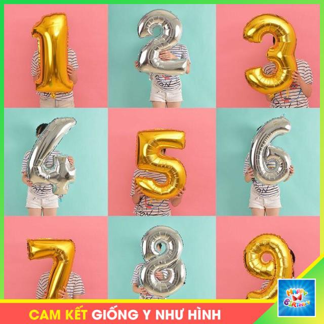 [CỠ ĐẠI] Bóng Số Trang Trí Sinh Nhật Kích Thước 80cm 0 1 2 3 4 5 6 7 8 9  Nhiều Màu #TrangTriSinhNhat