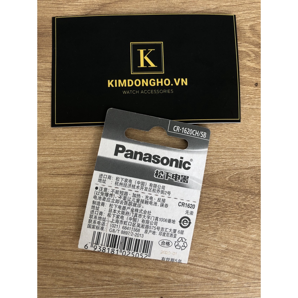 Vỉ 1 Viên Pin CR1620 1620 lithium 3V Panasonic