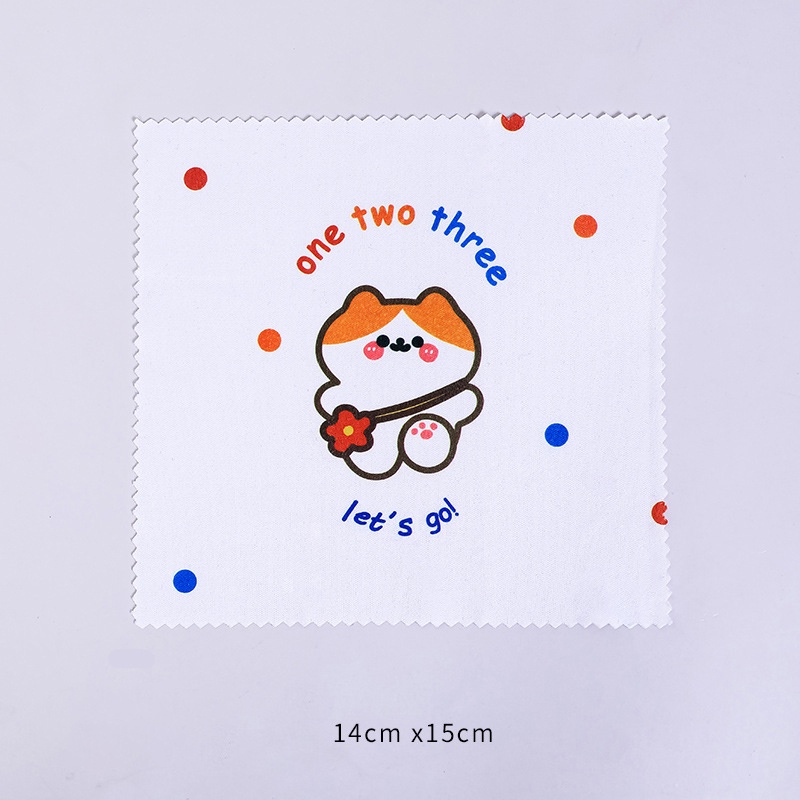 Khăn lau kính Doraemon, Hello Kitty, Pikachu dễ thương cute TooYoo BK00471