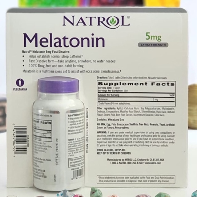 Natrol Melatonin Sleep 5mg giúp ngủ ngon sâu giấc hơn