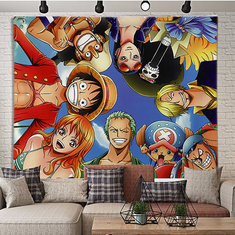 Thảm treo tường trang trí phòng ngủ hình anime One Piece