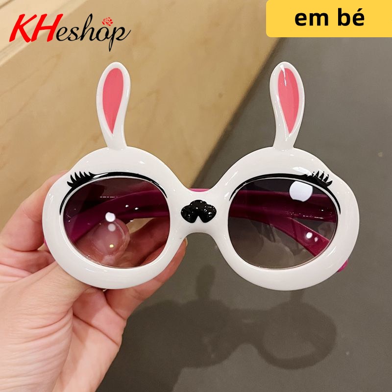 [Nhân Vật Hoạt Hình] Kính Chông Nắng Thỏ Bunny cho BÉ trai bé gái dưới 30kg, nhiều màu sắc mã Y1627