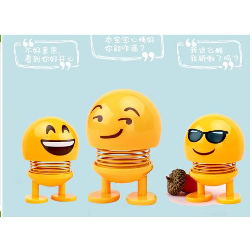 Thú Nhún Emoji con lắc lò xo siêu yêu