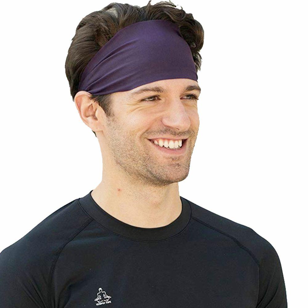 Băng Đô Cài Tóc Đàn Hồi Màu Trơn Thời Trang Cho Nam