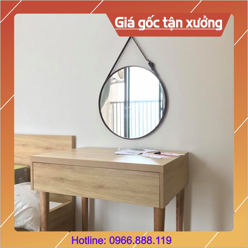 Gương Tròn Treo Tương Dây Da Simili Cao Cấp D40