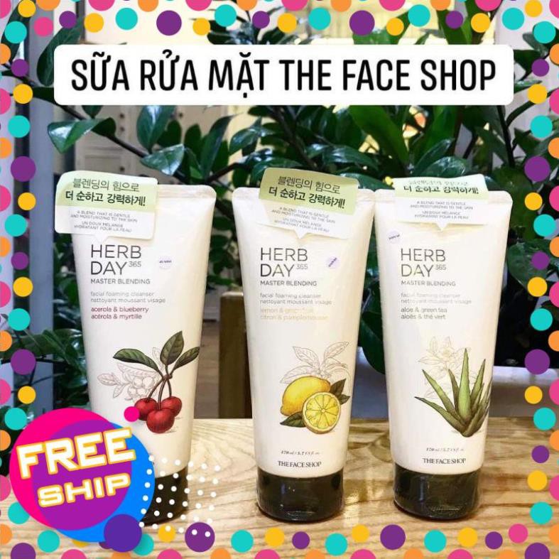 Sữa Rửa Mặt The Face Shop Herb Day 365 Cleansing Foam