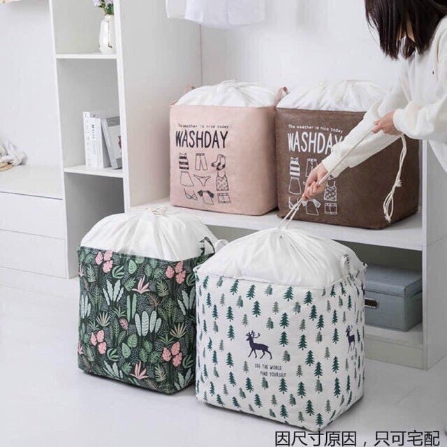 Túi đựng chăn màn tiện dụng WASHDAY ( giao màu/mẫu ngẫu nhiên )