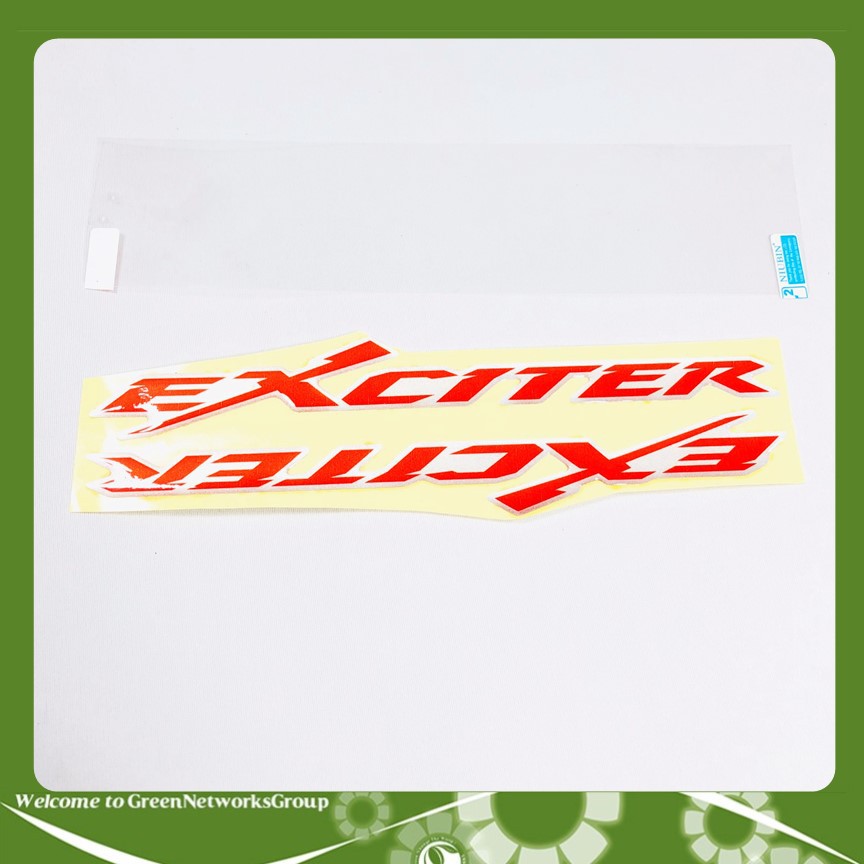 Bộ tem chữ nổi xe Exciter Greennetworks