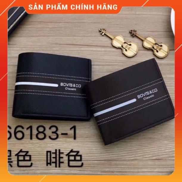 Ví nam da đẹp hàng hiệu giá rẻ bóp da pu xịn phong cách trẻ trung sành điệu nam tính hàng quảng châu VN453
