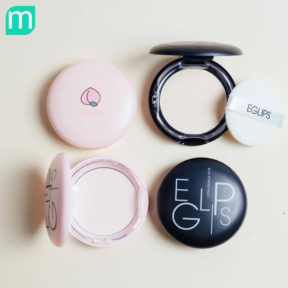 Phấn Phủ Kiềm Dầu Eglips Glow Powder Pact (màu hồng)