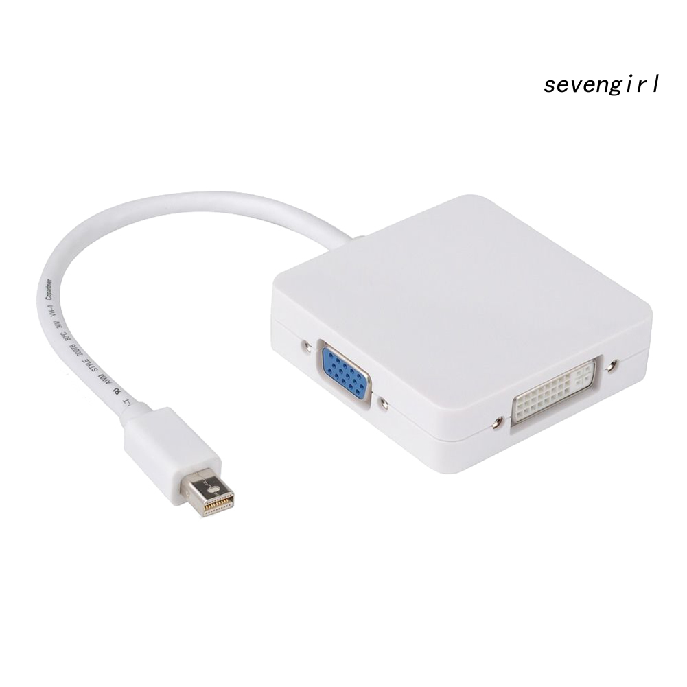 Cáp Chuyển Đổi 3 Trong 1 Dp Thunderbolt Sang Dvi Vga Hdmi-Compatible Cho Macbook