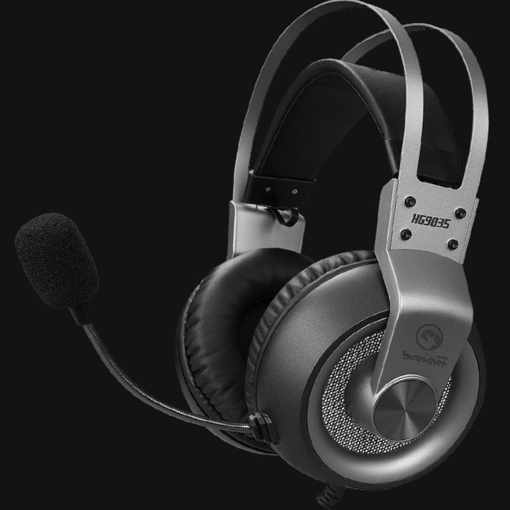 Headphone Marvo HG9035 Xám (USB 7.1)Led