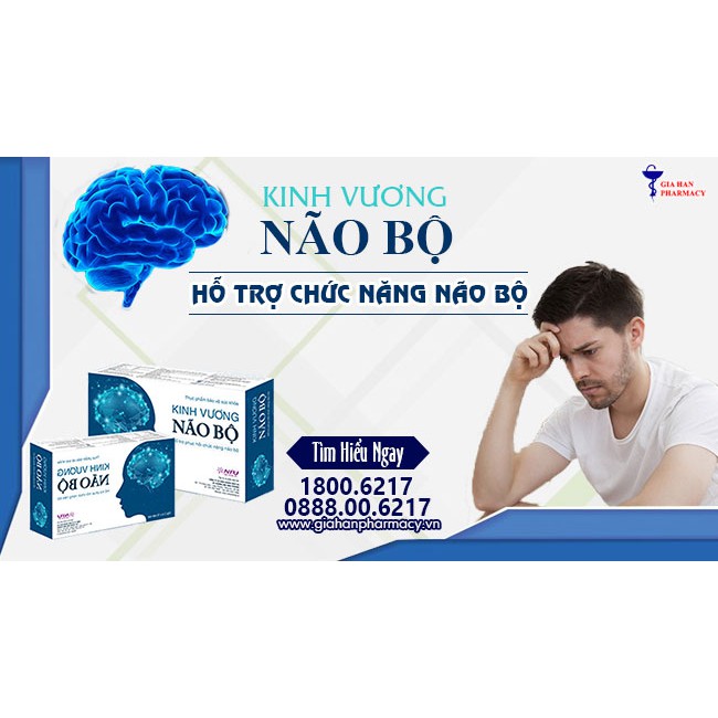 Kinh Vương Não Bộ - Phục hỗi chức năng não bộ, đẩy lùi di chứng não (Hộp 30 viên)