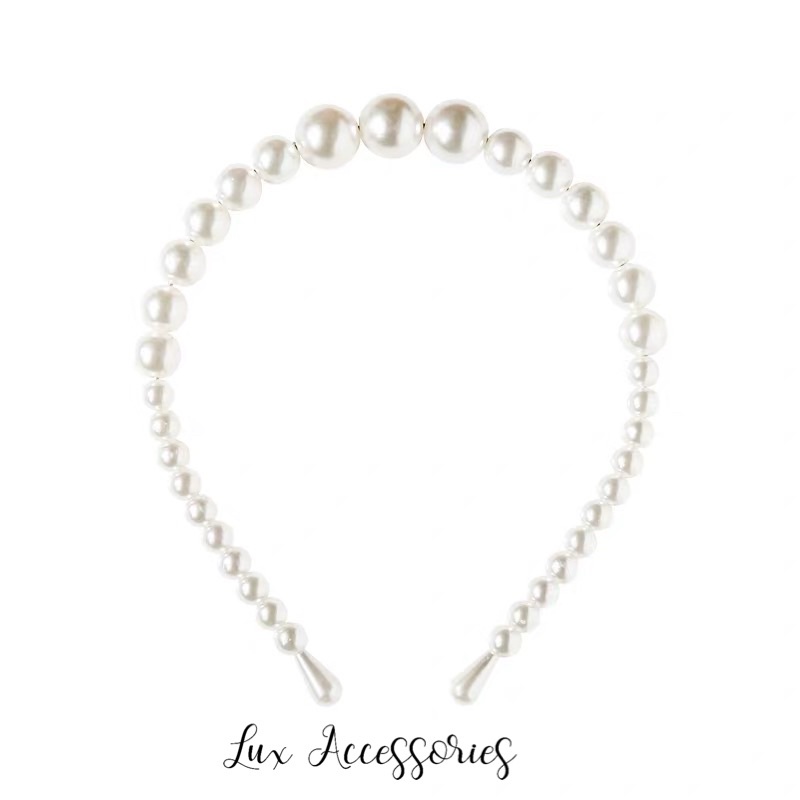 Băng đô cài tóc đính ngọc thời trang cho nữ phong cách Hàn Quốc BĐ05 Lux Accessories