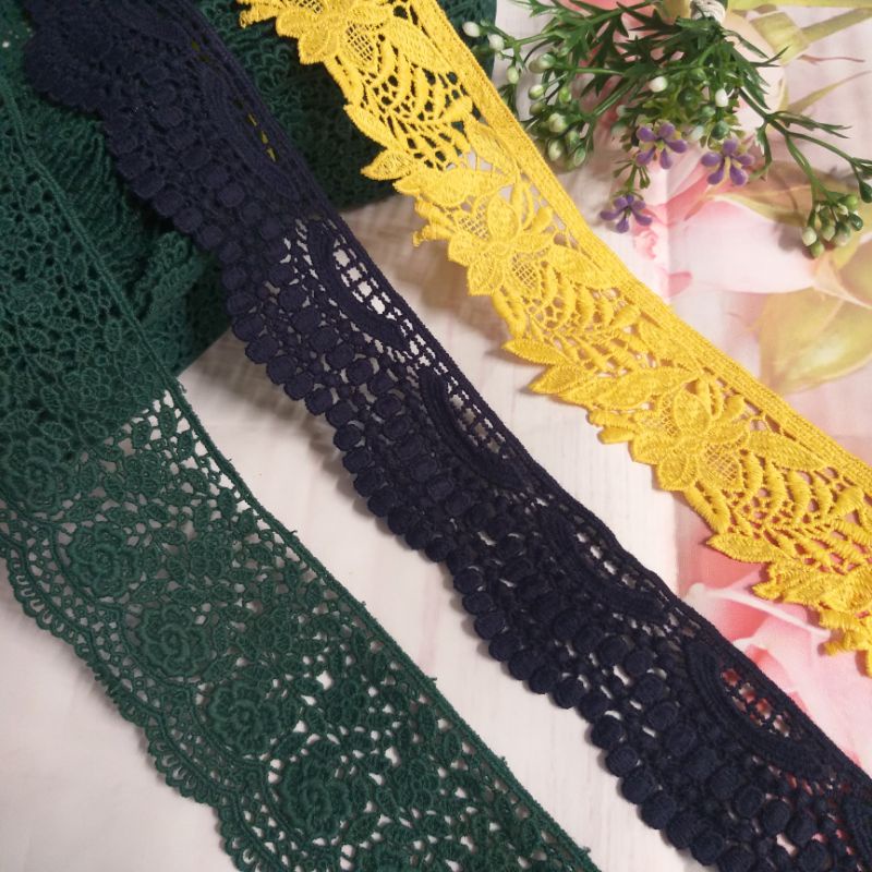 Ren chỉ cotton trang trí , size 4cm đến 6cm(dây 1 mét/7k)
