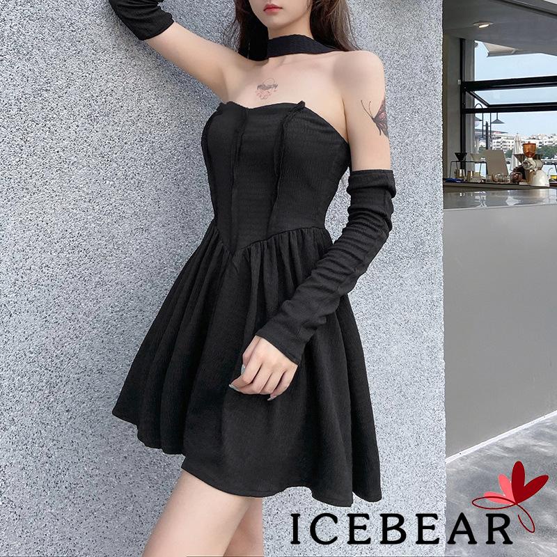 Đầm ngắn hở lưng màu sắc thời trang cho nữ