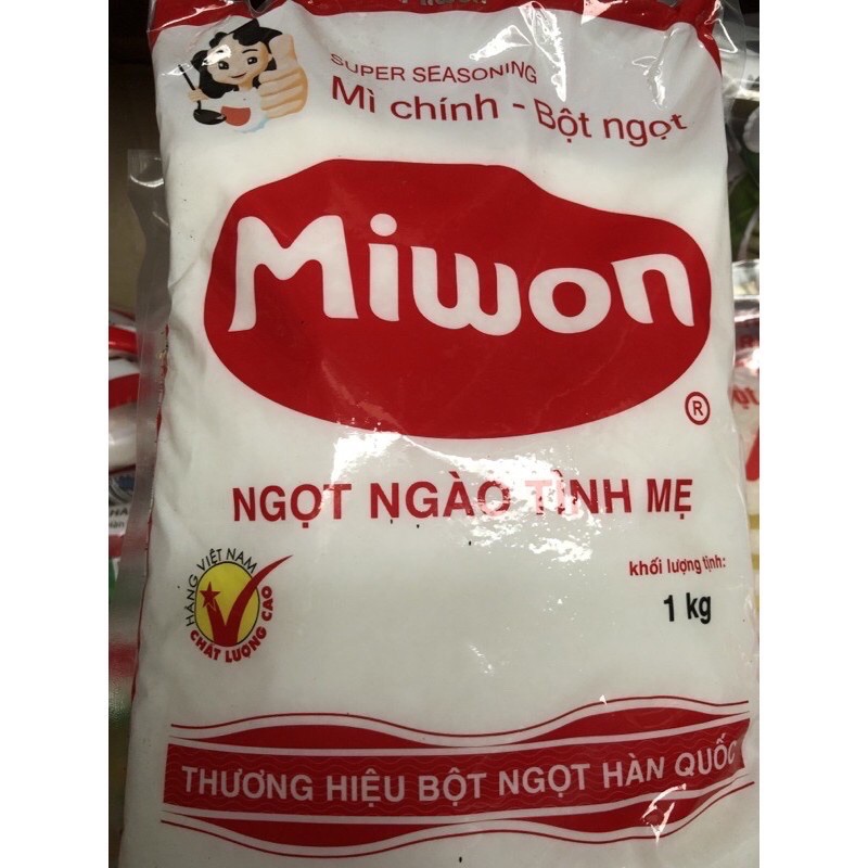 bột ngọt,mì chính Miwon gói 1kg cánh to L