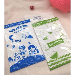 Giấy kiểm tra kẻ ngang - 1 tập giấy kiểm tra cấp 2 cấp 3 không nhòe