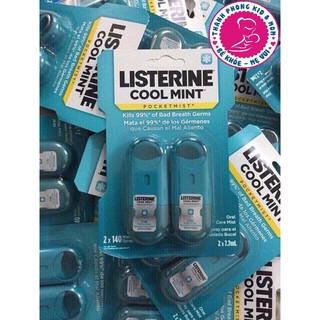 Xịt thơm miệng Listerine sét 2 lọ
