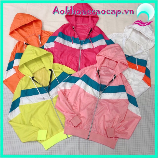 Áo khoác dù cầu vồng cực hot