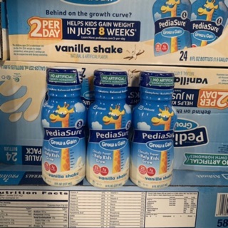 Date 6/2020💖combo 24 hộp sữa pediasure mỹ vị vani