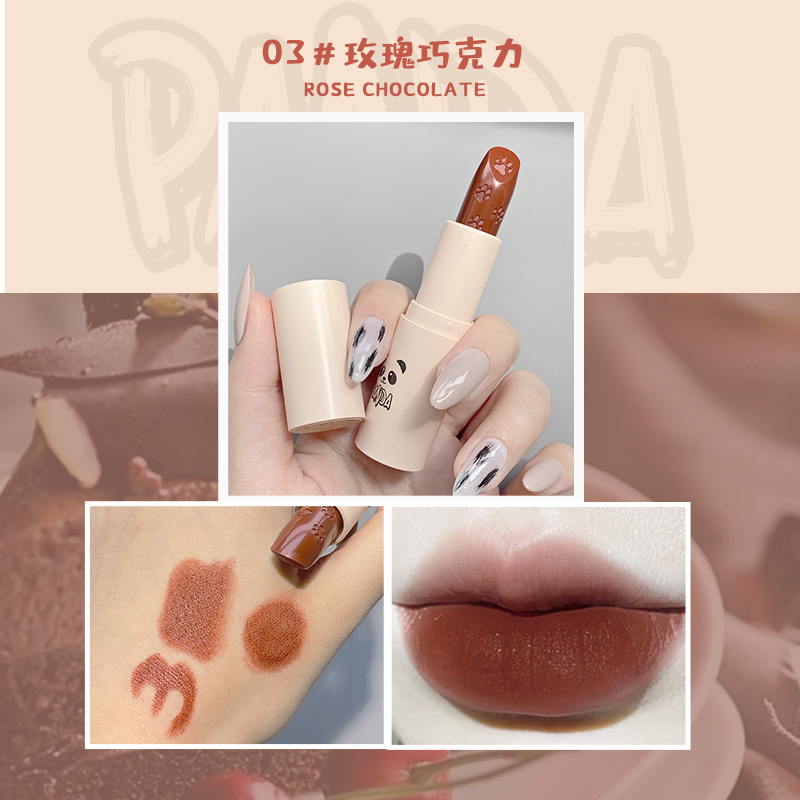 (Hàng Mới Về) Son Kem Lì Panda Năm Màu Lâu Trôi Không Phai Không Dính Cốc | BigBuy360 - bigbuy360.vn