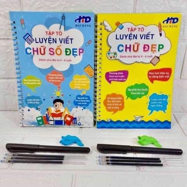 Combo 10 bộ luyện viết bay mực cho bé combo 3q