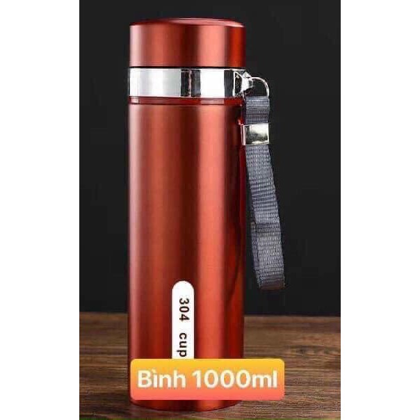[ HÀNG LOẠI 1 ] Bình Giữ Nhiệt Inox 304 Không Ghỉ 1000ml Giữ Nhiệt Tốt, Không Bị Mùi | BigBuy360 - bigbuy360.vn