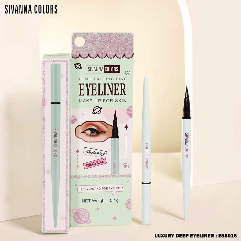 Kẻ mắt Sivanna Colors Long Lasting Fine